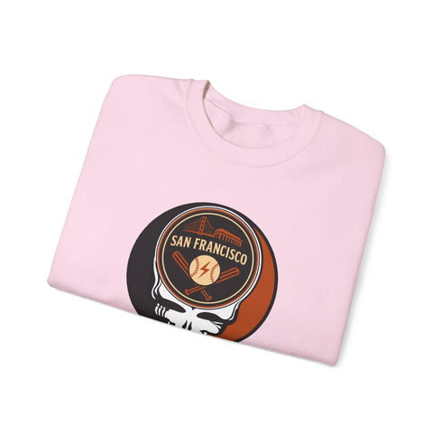 Grateful Dead - San Francisco Giants Grateful Dead Stealie Crewneck Sweatshirt - MLB - StealieShop
